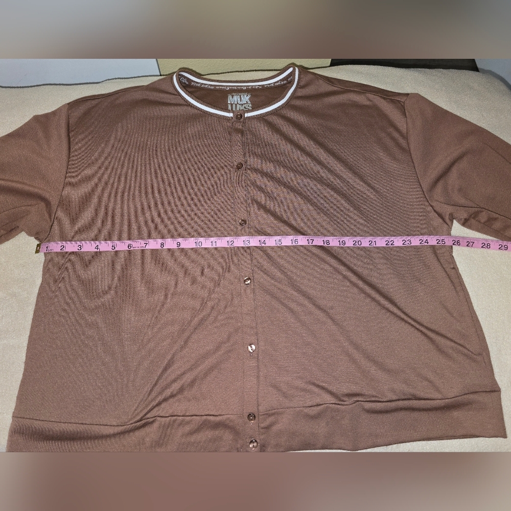 Muk Luks 1x Brown Women's Jog Suit (F) - Picture 8 of 11